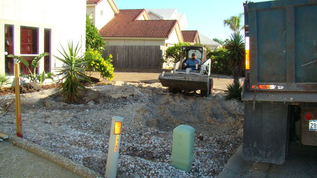 COMPLETED CONCRETE DRIVE